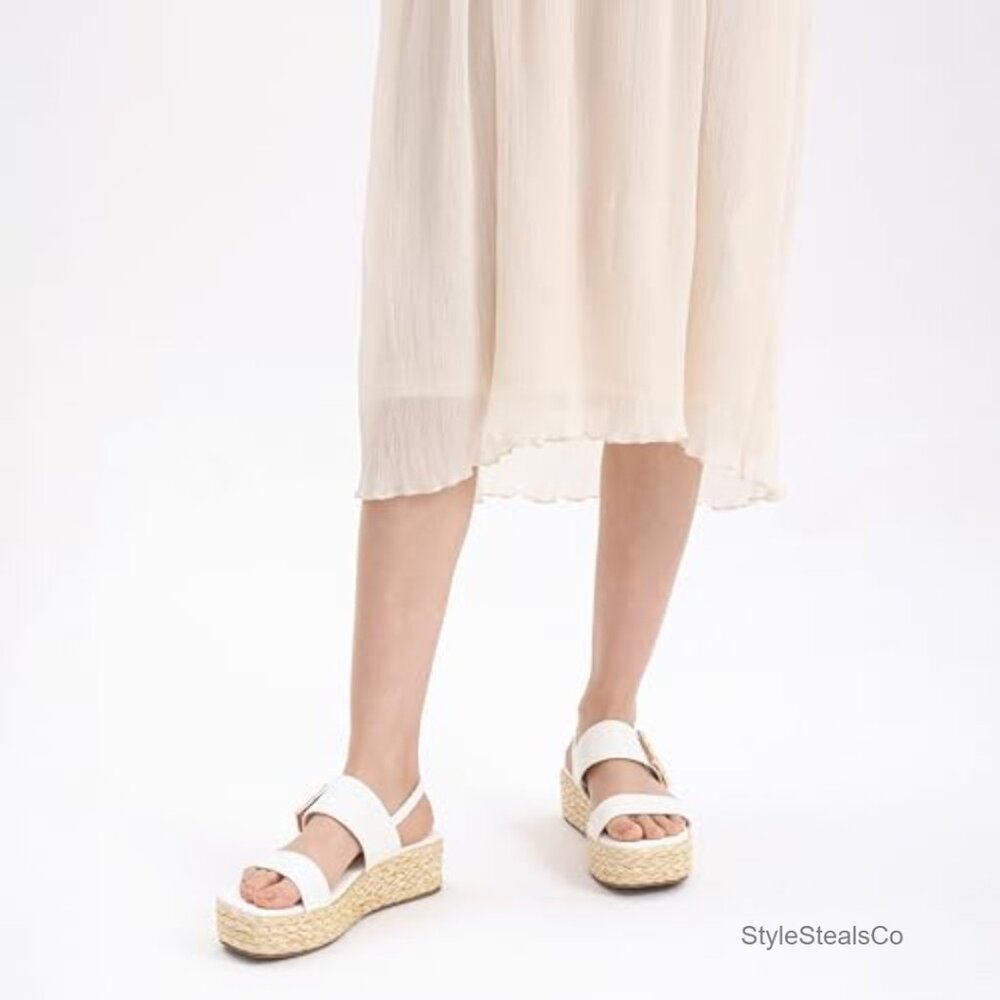 Platform Espadrille Sandals Adjustable Ankle Stra… - image 7